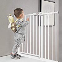 Dxg Barandilla beb&eacute; Puerta de Seguridad para beb&eacute;s Puerta de Seguridad Extra Ancho para Interiores Espacios Montado a presi&oacute;n Puerta para Mascotas 194 cm de Ancho Escalera