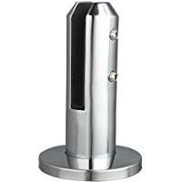 Houkiper Clip de Cristal, Tenedor de Cristal cil&iacute;ndrico de la Abrazadera de la Cerca del Clip de Cristal de la barandilla del Acero Inoxidable para la Piscina