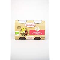Potito manzana y fresa Babybio (+4 meses), 2x130 g