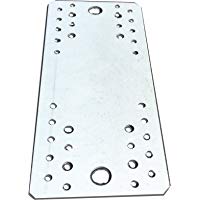 10&nbsp;pcs. Soporte de conexi&oacute;n de placa recta, galvanizado, 210&nbsp;x 90&nbsp;mm x 2&nbsp;mm