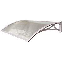 Toldo para puerta 1.2m. Marquesina, resguardo, cubierta para patio. Toldos extensibles en blanco (CP001)
