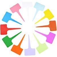 Leisial 120 Piezas Etiqueta de Planta Marcadores de Pl&aacute;stico Tipo T Etiquetas Poco Herramienta Jardiner&iacute;a Accesorios 12 Colores