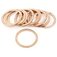 10 juntas de repuesto para anillos de sellado plano, 24 mm x 30 mm x 1,5 mm