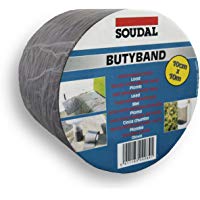 Cinta autoadhesiva Flashband. Cinta adhesiva Soudal Butyband de 10&nbsp;m x 100&nbsp;mm.