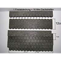 Mini techo de tejas (33 mm), conjunto en gris (23.407)