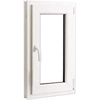 vidaXL Ventana Triple Acristalamiento Manilla Izquierda PVC Blanco 600x1000 mm