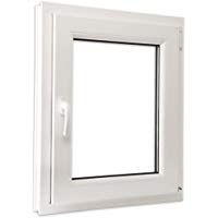 vidaXL Ventana Triple Acristalamiento Manilla Izquierda PVC Blanco 600x800 mm