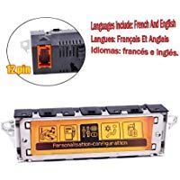 Amzparts - Pantalla multifunci&oacute;n para coche RD4, color amarillo, CD cambiador, radio, CD, AUX/MP3/USB, interfaz de 12 pines para Peugeot 307, 407, 408 y C5
