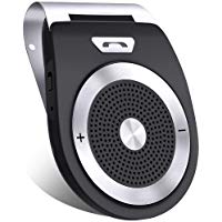 Aigoss Manos Libres Bluetooth 4.1 Coche Kit, Auto Power ON con Sensor de Movimiento Integrado y Aconectar Dos Tel&eacute;fonos, Altavoz Inal&aacute;mbrico para Tel&eacute;fonos M&oacute;viles/Siri/Google Assistant/GPS/m&uacute;sic