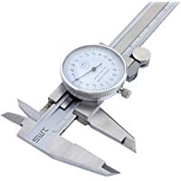 WSHGP 6"0-150Mm / 0.02 Dial Caliper Herramienta de medici&oacute;n m&eacute;trica de Acero Inoxidable a Prueba de choques Vernier Caliper Vernier