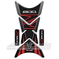 Protector De Dep&ograve;sito compatible para Kawasaki Z800 tonos rojos mod."Shark"+2
