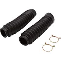 sourcing map 2Pcs Guardapolvo del Amortiguador Negro Moto Horquilla Delantera para Wuyang