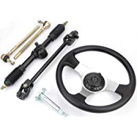 RUNGAO 110 CC Go Kart 300 mm Volante 320 mm Montaje Full Steel Gear Rack Pi&ntilde;&oacute;n