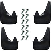 4 guardabarros de ajuste universal para parte delantera y trasera de coche, con tornillos de montaje, moldeados, contorneados, de f&aacute;cil ajuste.