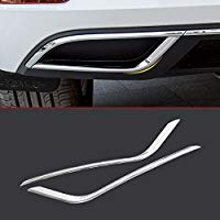 HIGH FLYING Tacos de Escape Traseros de Acero Inoxidable Pulido, 2 Piezas para Accesorios de 5 Puertas para Golf 7 2018