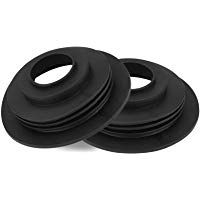 Qiilu 2pcs Casquillo de la cubierta de sellado a prueba de polvo impermeable de goma de la linterna del coche LED para H4 H7 H8 H11 9005 Bombilla