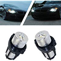 THG LABE90-ES-1 Luces Led Angel Eyes, 6W, Color Blanco Diamante