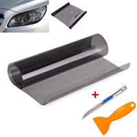 QEUhang - L&aacute;mina autoadhesiva para tintar faros de veh&iacute;culos, intermitentes, luces traseras, faro antiniebla, 120 x 30cm, 2 unidades