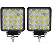 2x 48W L&aacute;mpara de Trabajo 12V-24V Faros Adicionales Faro Invertido Luces diurna Luz de la luz de los faros de campo a traves de SUV UTV ATV faros