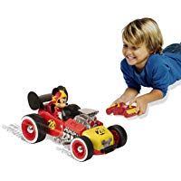 IMC Toys- Mickey Mouse Juguete Coche con Control Remoto 2,4 GHz, (182448)