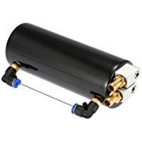 KKmoon Dep&oacute;sito Universal Aluminio Tanque de Aceite Motor Carreras de Coche Turbo Kit