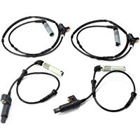 XuBa 4PCS Sensor de Velocidad de Rueda Trasera de Coche ABS para BMW Serie 3 E46 323i 325i 328i 330i 34521164651 34521164652
