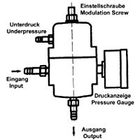 Regulador de presi&oacute;n de combustible ajustable 0&nbsp;&ndash;&nbsp;7&nbsp;Bar cromo Uso Universal.