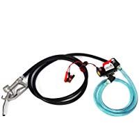 Zerone Bomba de Transferencia de Diesel, 12V DC El&eacute;ctrica Diesel Oil Pump Queroseno con la Boquilla de Combustible para Los Camiones Pesados Veh&iacute;culos de Carga, 40L / min