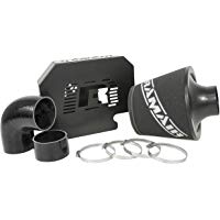 Ramair Filters sr-225-bk-ecu rendimiento Kit de iniciaci&oacute;n con ECU reubicaci&oacute;n soporte y mangueras de silicona, negro