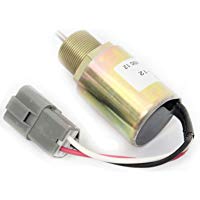 30A87-10400 Solenoide de Apagado de Combustible - SINOCMP Stop Solenoide para Mitsubishi S3L2-61SD S3L2-61SDHC-S4L2-61SD S4L2-61DHPartts, 3 meses de garant&iacute;a