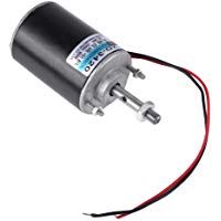 Akozon Permanent Magnet Motor 30W CW/CCW Motor de Im&aacute;n Permanente de Alta Velocidad de Bajo Ruido para M&aacute;quina de Algod&oacute;n de Az&uacute;car/Peque&ntilde;o Banco de Corte M&aacute;quina de Pulir (24v 6000rpm)