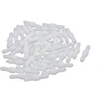 sourcing map 50Pcs Racor Recto Conector Pl&aacute;stico Manguera De Agua Tubo Adaptador De Acoplador