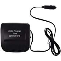 TOOGOO(R) 12V Coche Auto Vehiculo Portatil Calentador Calefaccion Ventilador Descongelador Antivaho Negro 150W