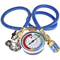 Funihut AC R134&nbsp;a Recarga Kit climatizaci&oacute;n Coche Manguera Desinfectant Car Auto Air Conditioning de refrigerante Kit de medici&oacute;n de man&oacute;metro Carga Adaptador con Guage Tubo Fluorine