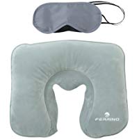 Ferrino Set Travel Almohada Monta&ntilde;ismo, Alpinismo y Trekking Unisex Adulto, Gris (Grey, Talla &Uacute;nica