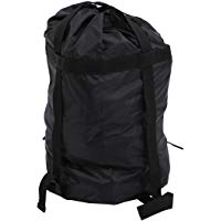 BlueField Ligera bolsa de compresion de Cosas Saco bolso de acampa al aire libre(Negro)