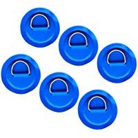FITYLE 6 pcs de Parche de PVC con Anillas en D de Acero Inoxidable Duradero