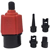 Baiwka Adaptador de v&aacute;lvula de Aire multifunci&oacute;n port&aacute;til con Cuatro Tipos de adaptadores de v&aacute;lvula de neum&aacute;tico para Sup Schrader v&aacute;lvulas Kayak Inflable Barco balsa pie Bomba el&eacute;ctrica