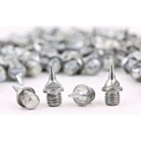 100 clavos de repuesto para zapatillas de clavos &ndash; 6 mm o 9 mm &ndash; modelo aguja o modelo c&oacute;nico