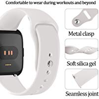 Conquro Correa de Reloj Pulsera de mu&ntilde;eca Suave del reemplazo del silic&oacute;n del Deporte para Fitbit Versa SmartWatch