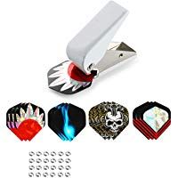 Hongyantech Flight Punch con Dart Flights Set y Shaft Lock Washers Set Darts Flight Punch - Slotmachine Flights Accessories Adulto, Dartflights Punzonadora