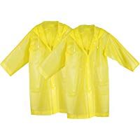 KEESIN Kids Perchero de Pared de Lluvia Impermeable Poncho de Lluvia al Aire Libre Impermeable Chaqueta con Capucha y Mangas para Ni&ntilde;os de 2&nbsp;Unidades