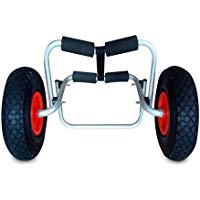 KAHE2016 Carro Port&aacute;til Kayak Carro Barco Carro Soporte Aluminio Plegable con Ruedas de Caucho Desmontable