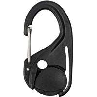 RecoverLOVE Lightweight Cord Tightener 4 Pack, Plastic Knot-Free Tightening Tie Down CAM Mechanism with Carabiner Clip for Tying Down Tents Tarps, Small Cord Tightener