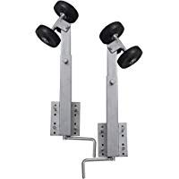 vidaXL Set 2 soportes con rodillos para remolque de embarcaciones, 59 - 84 cm