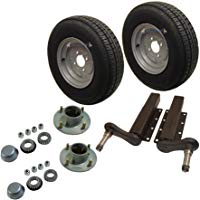 AB Tools-Maypole 750kg Unidades de Suspensi&oacute;n de Remolque neum&aacute;ticos Ruedas de 145 x 10 de 4 Capas 4" PCD 4 Stud rodamiento del Cubo