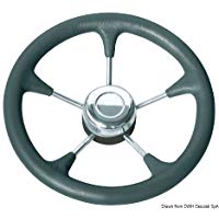 Osculati 45.127.02 - Volante poliuretano razze inox &Oslash; mm 280 grigio (Polyurethane steer. wheel SS spokes &Oslash; 280 mm grey)
