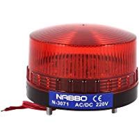 sourcing map CA Industrial 220V LED Rojo Advertencia Bombilla Signal Torre Luz N-3071