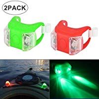 Vuffuw Luz del Barco del LED, Port&aacute;til Marine LED Luces De Navegaci&oacute;n,Luces De Seguridad De Proa O Popa para Barcos A Prueba De Agua Kit De Luces De Navegaci&oacute;n para Emergencias Y Navegaci&oacute;n Nocturna
