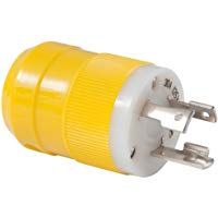 MARINCO 69-305CRPN Conector Macho 30A / 125V, Amarillo, &Uacute;nica